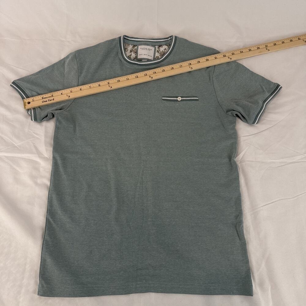 Ricky‎ Singh Cactus Man Men's Striped Pocket Crewneck T-Shirt Size: S - Picture 6 of 7